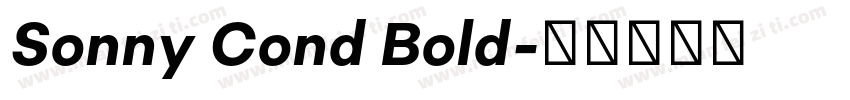 Sonny Cond Bold字体转换